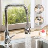 Kit 2pz Rompigetto Flessibile Miscelatore Rubinetto Cucina Ugello Rotante a 360°