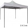 Gazebo a Fisarmonica Richiudibile Multiuso 3x3 mt  EasyFlex da Giardino BIANCO