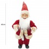 Babbo Natale Vestito Rosso e Crema 144190 Addobbo Natalizio 40H con Minilucciole