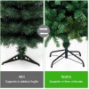 Albero di Natale 120H cm 164049 con 380 rami pieghevoli in PVC abete artificiale