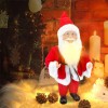 Babbo Natale Vestito Rosso art. 144192 Addobbo Natalizio 40H cm con Minilucciole