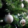 Pack 24 Sfere 7 cm Natalizie 389087 Palle Natale Argento Decorazioni per Alberi