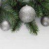Pack 48 Sfere 7cm Natalizie 389094 Palle Natale Argento Decorazioni per Alberi