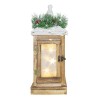 Lanterna di Natale 859823 Decorazione in legno e illuminazione L15xP15xH39 cm