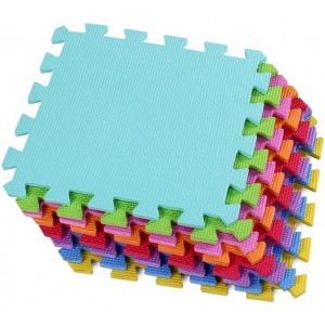 Tappeto gioco CIGIOKI puzzle componibile colorato 40 pezzi 30X30 cm schiuma eva