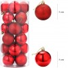 Pack 48 Sfere 7 cm Natalizie 389093 Palle di Natale Rosse Decorazioni per Alberi