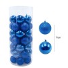 Pack 48 Sfere 7 cm Natalizie 389098  Palle Natale Blu 7cm Decorazioni per Alberi
