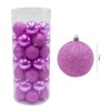 Pack 48 Sfere 7 cm Natalizie 389095 Palle Natale Rosa 7cm Decorazioni per Alberi