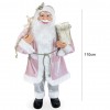 Babbo Natale Rosa 144214 Con Abito In Velluto Decorazione 110H Cm Musica E Luci