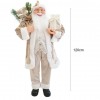 Babbo Natale Color Champagne 144239 Abito In Velluto 120H Cm Con Luci E Suoni