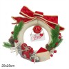 Ghirlanda Ornamento dietroporta tondo 906909 Decorazione di Natale 25x25 cm