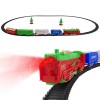 Trenino di Natale 21pz Addobbo Decorazione Albero 258050 Movimento a Batteria