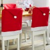 Coprisedia Natalizio Rosso a Forma di Cappello di Babbo Natale per Schienale