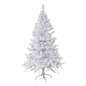 Albero di Natale Bianco 210 cm Abete Artificiale BIANCONATALE Rami Pieghevoli