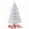 Albero di Natale Bianco 210 cm Abete Artificiale BIANCONATALE Rami Pieghevoli