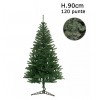 Albero di Natale artificiale 90 cm con 120 punte rami folti PINO DELLE SORPRESE