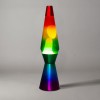 Lampada Lava Lamp 40 cm XL1767 Arcobaleno con Magma Glitter Multicolor RAINBOW