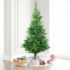 Albero di Natale 180H cm 164047 con Pigne e Rami Pieghevoli in PVC Artificiale