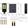 Faro Lampione con Pannello Solare 6 Led 500 W con Staffa e Telecomando