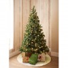 Tappeto per Albero di Natale Bianco Morbida Pelliccia 80cm Gonna Base Albero
