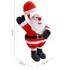 Babbo Natale 401006 Decorazione Addobbi Natalizi con Luci e Movimento 31X21X76cm