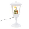 Lampione Bianco Natale 243027 Decorazione natività 60H cm Suoni Luci Movimento