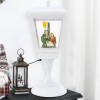 Lampione Bianco Natale 243027 Decorazione natività 60H cm Suoni Luci Movimento