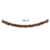 DEC GHIRLANDA INTRECCIATA C/CAMPANE E PALL CM 260 ROSSO 778773 DA MODIFICARE
