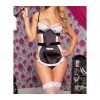 Completino grembiule sexy da cameriera by MWS AHEAD con slip e fascia in coordinato