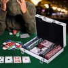 Set per Poker Professionale 200 Fiches con Valigetta e 2 Mazzi di Carte