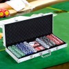 Set per Poker Professionale 500 Fiches con Valigetta e 2 Mazzi di Carte