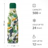 Bottiglia Termica Tucano da 500ml Doppia Parete in Acciaio NO BPA ID0018