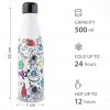 Bottiglia Termica SPACE da 500ml Doppia Parete in Acciaio NO BPA ID0018