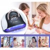 Lampada Led UV per Unghie Professionale 092816 Fornetto 57Led con Display 256W