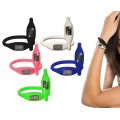 Orologio a bracciale led in silicone digitale colorato SECRET SECONDS dal design minimal e versatile