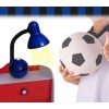 Lampada da scrivania 40W con base pallone da calcio con i colori della tua squadra del cuore