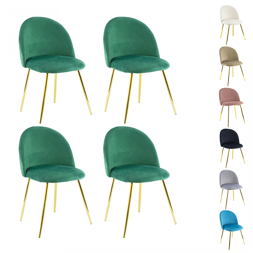 2 pezzi/set sedie da pranzo sedie da sala da pranzo in velluto