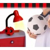 Lampada da scrivania 40W con base pallone da calcio con i colori della tua squadra del cuore