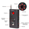 Telecomando Rileva Telecamere Nascoste C3308 Radar Wireless Anti-Spionaggio