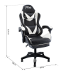 Sedia ufficio Gaming AZRACE ecopelle con poggiapiedi Poltrona reclinabile 150°