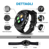 Smartwatch Quadrante Rotondo 3cm 00095 Orologio Fotocamera Notifiche Tracker