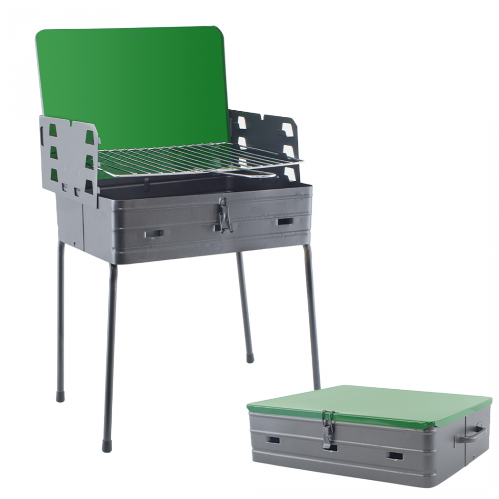 Barbecue A Carbone Carbonella Portatile A Valigetta 52x30x73 Cm Ferraboli Camping 83124308 - Foto 7