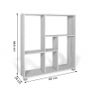 107 LIBRERIA ROVERE 80*24*83,5 12967 DA MODIFICARE