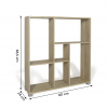 107 LIBRERIA ROVERE 80*24*83,5 12967 DA MODIFICARE