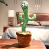 Cactus Parlante e Danzante Piantina Peluche Musicale che Ripete Suoni e Voci