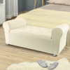 Panca Scendiletto Effetto Velluto con Brillantini 120x39x55 cm Pouf Salvaspazio