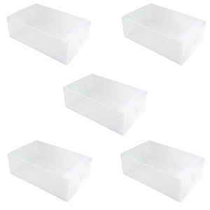 Set contenitore organizzatore scarpe trasparent box organizza scatola scarpe