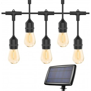 LUISA STRING LIGHT SET DI LAMPADINE CON PANNELLO SOLARE DA MODIFICARE