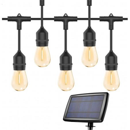 LUISA STRING LIGHT SET DI LAMPADINE CON PANNELLO SOLARE DA MODIFICARE