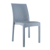 Set 2 Sedie Giardino NINFEA in Stile Rattan Senza Braccioli Sedute per Esterni